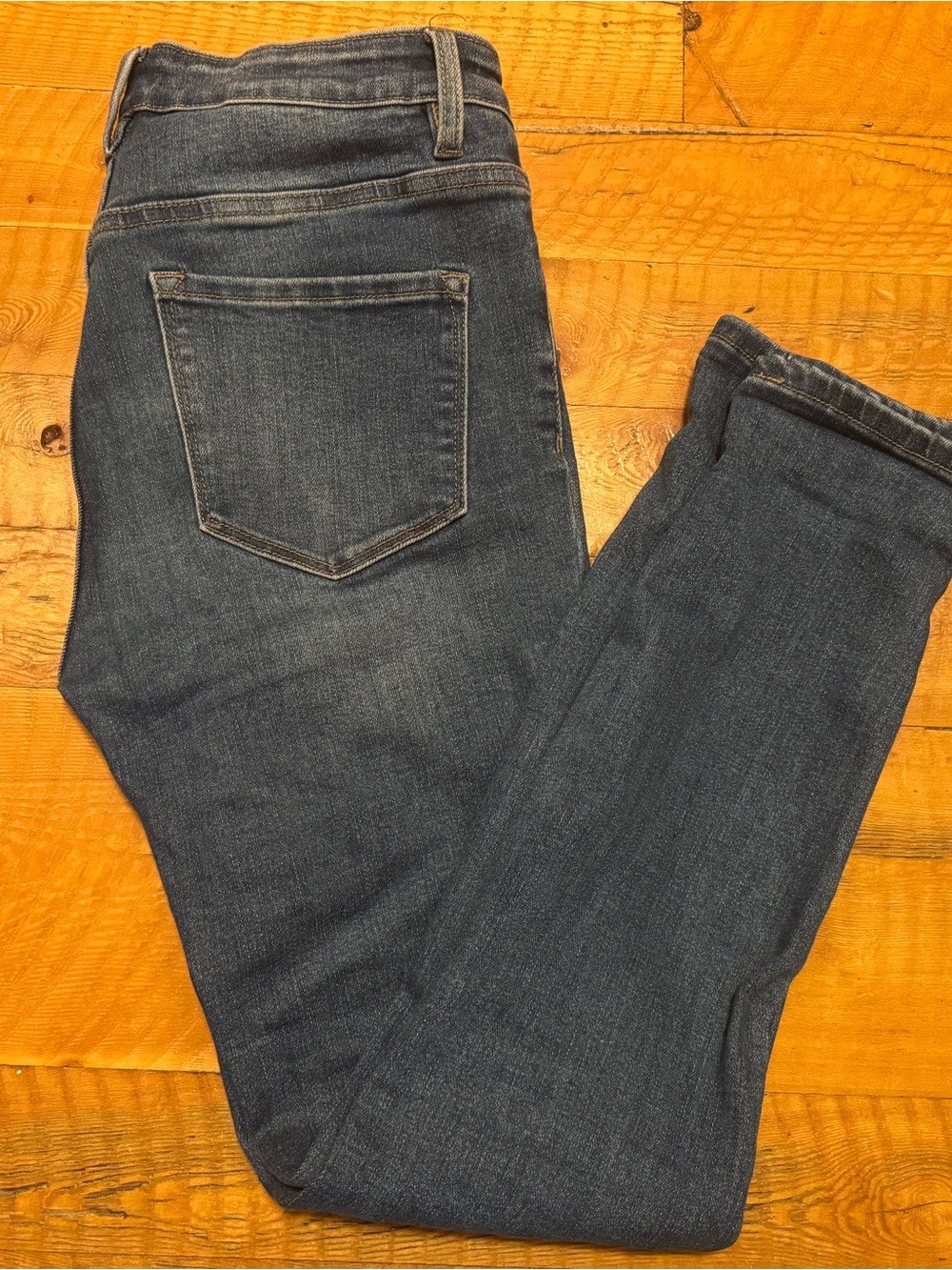 VERVET BY FLYING MONKEY Skinny Jeans in Dark Blue Wash